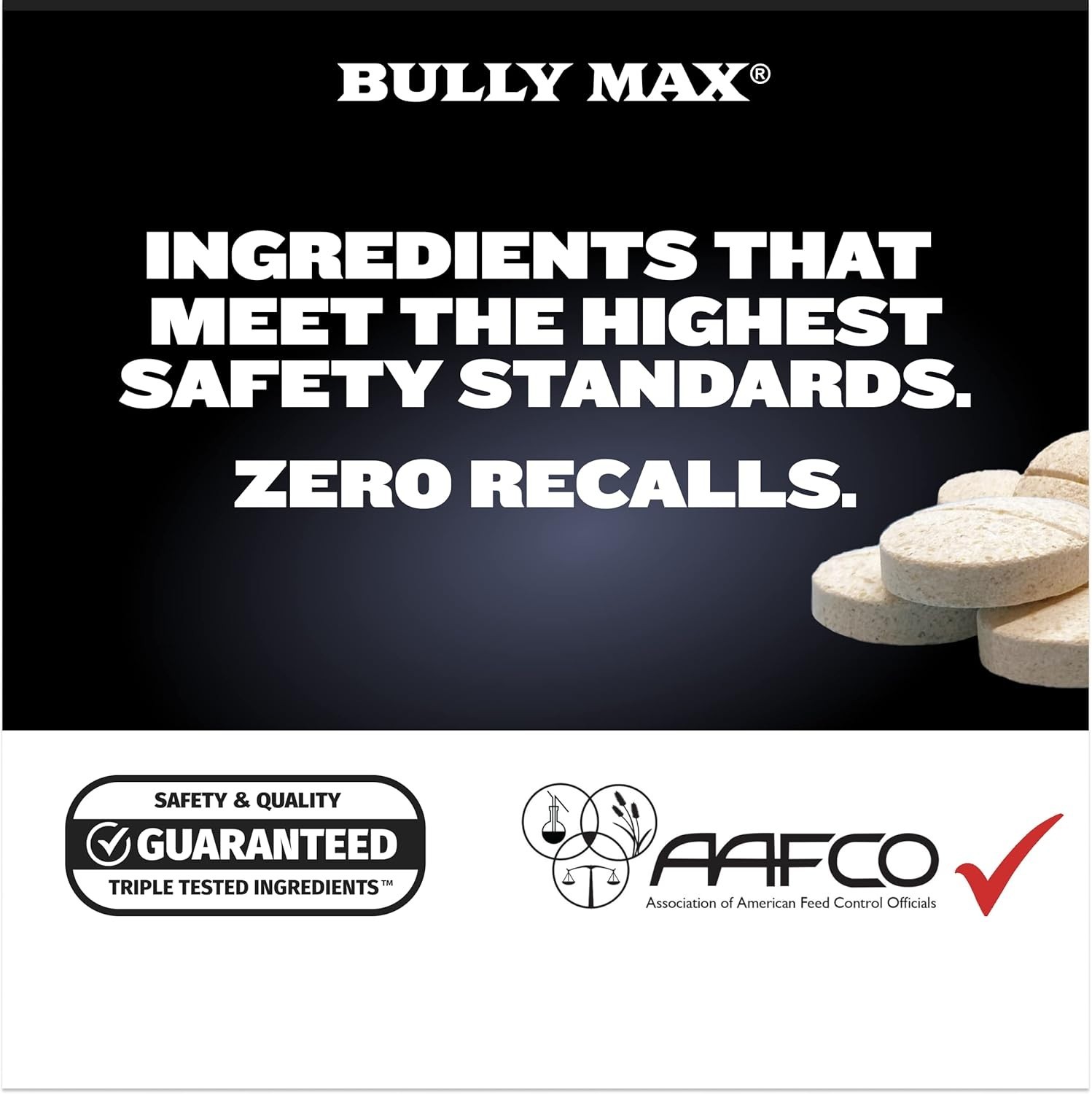 Bully Max 2-in-1 Muscle Builder Chewable Tablets for Dogs – Puppy & Dog Vitamins