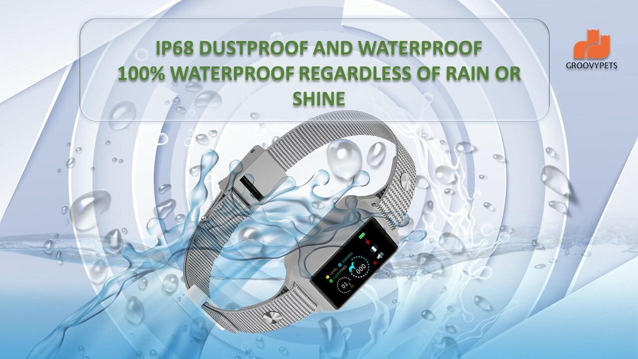 Touchscreen Automatic Anti bark Dog Collar Intelligent Safe Humane Waterproof