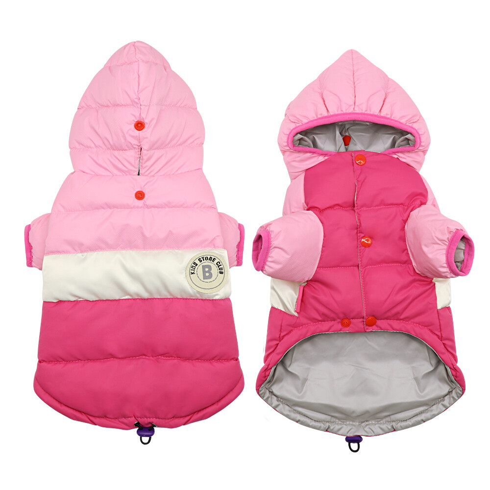 Winter Dog Coat Warm Waterproof Pet Puppy Hooded Jacket Jumpsuits for Small Dogs