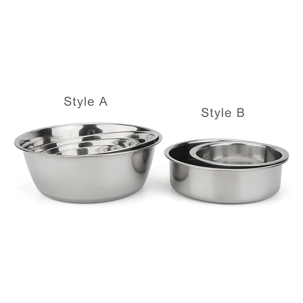 STAINLESS STEEL 16 0Z Standard Pet Dog Puppy Cat Food Water Bowls Dish