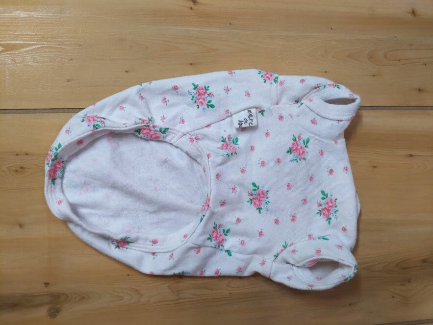 Louisdog Designer Dog T Shirt Pink Floral Print Short Sleeve M Korea