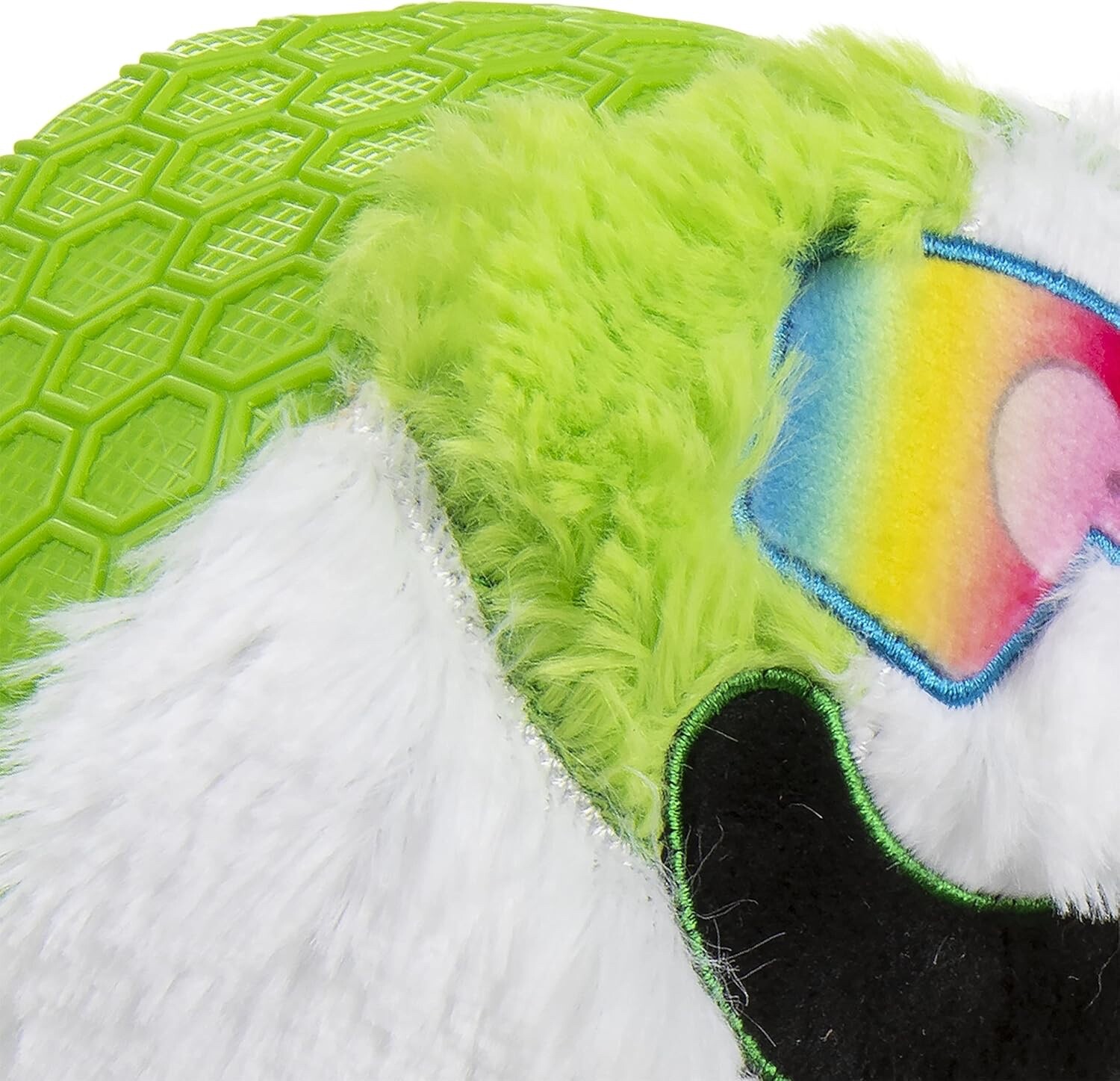 goDog Holiday Collection Mixed Materials TPE-Plush Cool Mint Squeaky Dog Toy