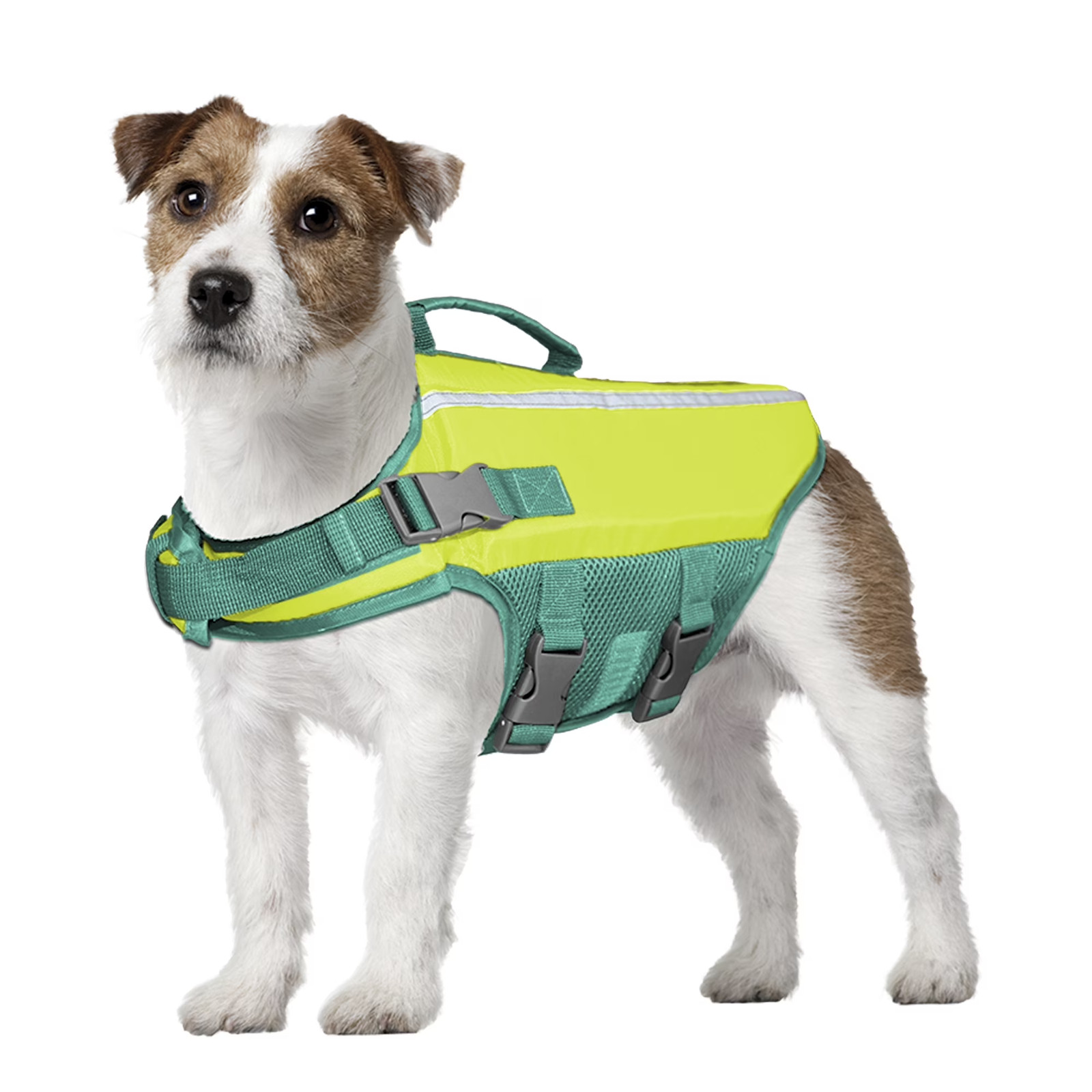 Vibrant Life Flotation Vest for Dogs, with Handle, Yellow, Small – New
