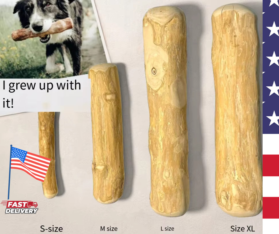 FZCSPEED Coffee Wood Dog Chew Stick – Natural, Safe & Durable for Teeth & Stress