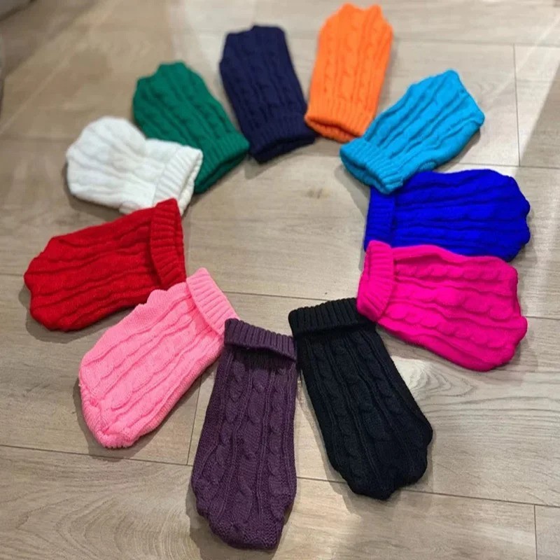 Dog Winter Clothes Knitted Sweater for Small Medium Dogs Chihuahua Puppy