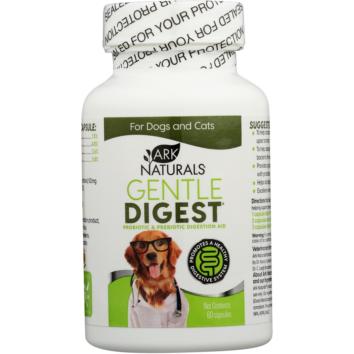 Ark Naturals Gentle Digest Probiotic Prebiotic For Dogs And Cats 60 3 Pack