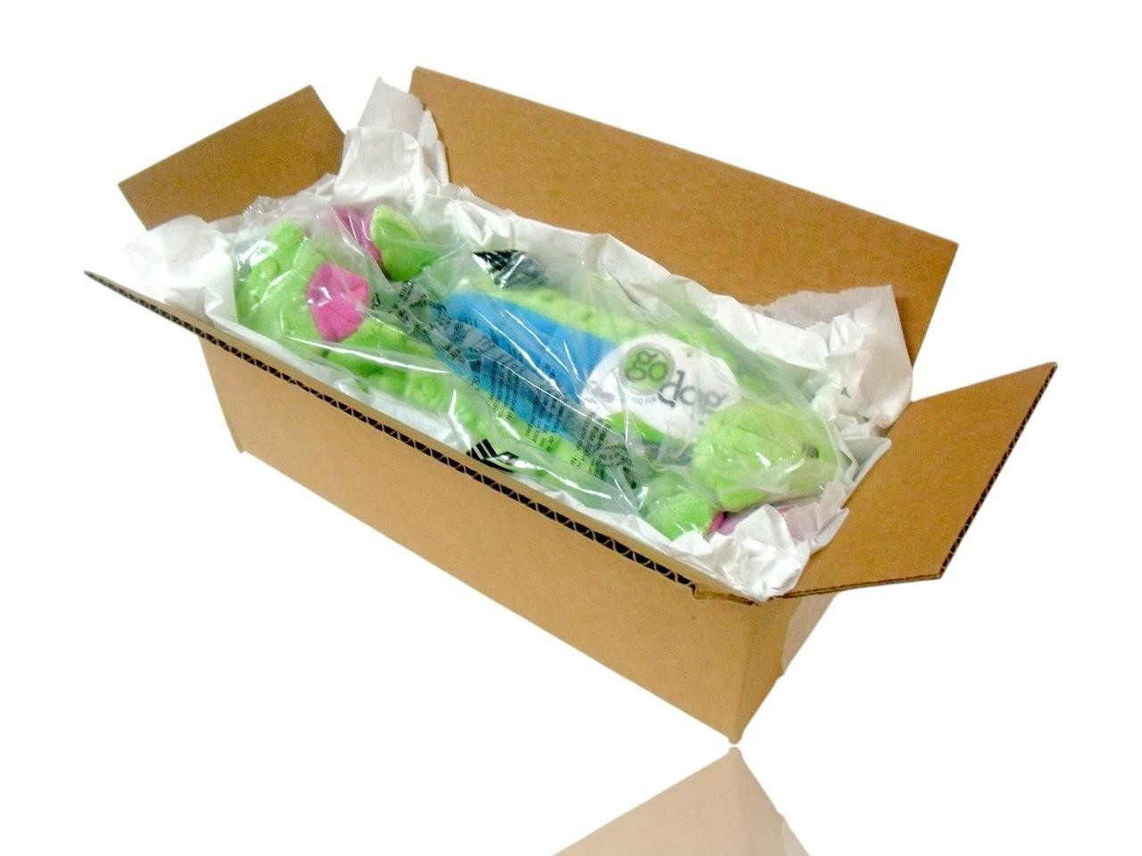 (2-Pack) GoDog Squeaky Dog Toy Large Skinny Dragon Durable w/ Chew Guard 16″ New