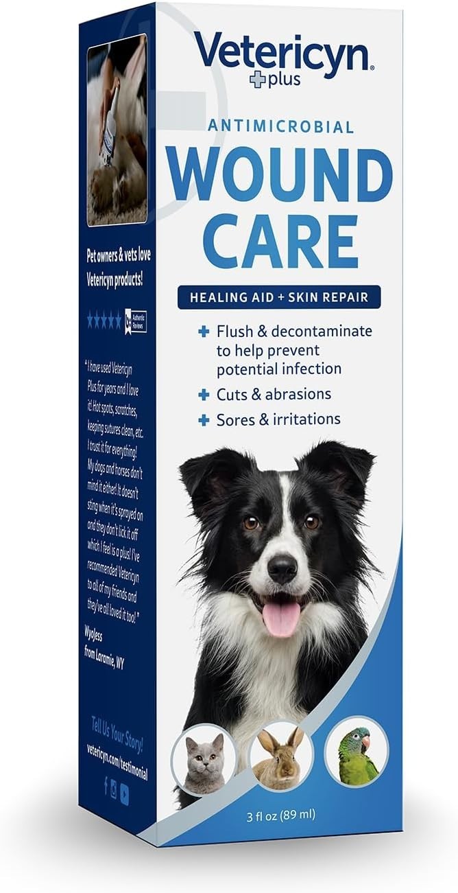 Plus Dog Wound Care Spray | Healing Aid and Skin Repair, Clean Wounds, Reliev…
