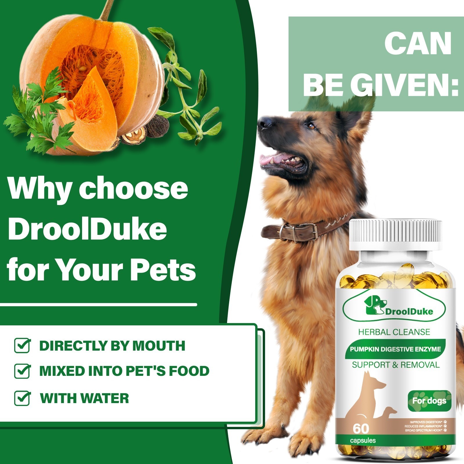 Dog Constipation Savior | Smooth Defecation and Moisturizing Intestines 60pcs