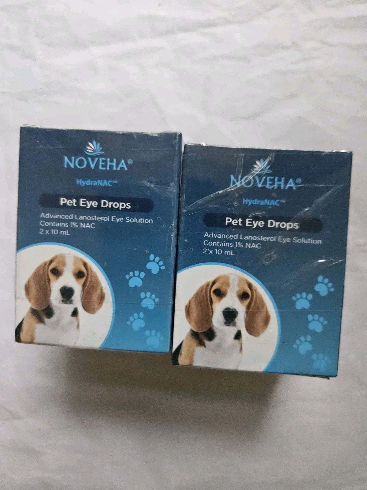 Noveha 4 Pack, 8 Bottle 10mL Pet Eye Drops Adv. Lanosterol Solution + EXP 4/2026