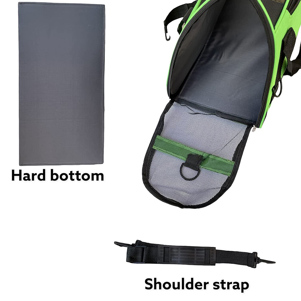 Soft-Sided Airline Approved Pet Cat Carrier Bag, Comfort Case, Sizes M & L ﻿