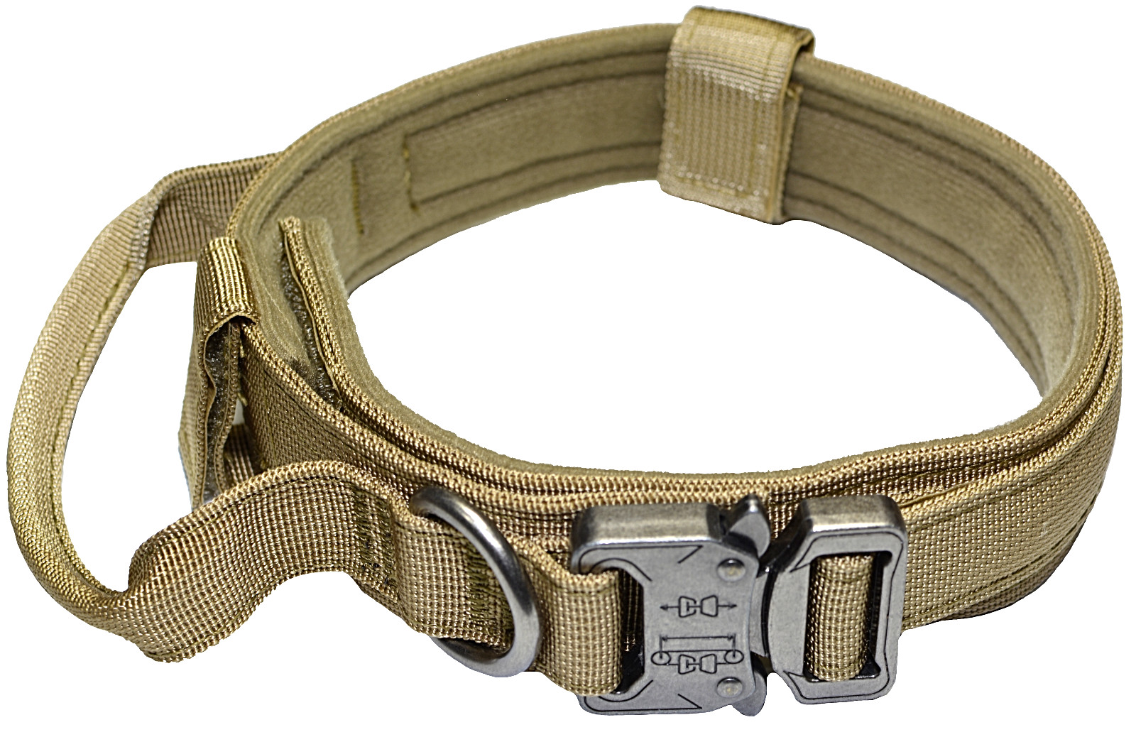 Collar + Leash Heavy Duty K9 Tactical Training Pet Dog Metal Buckle M, L, XL New