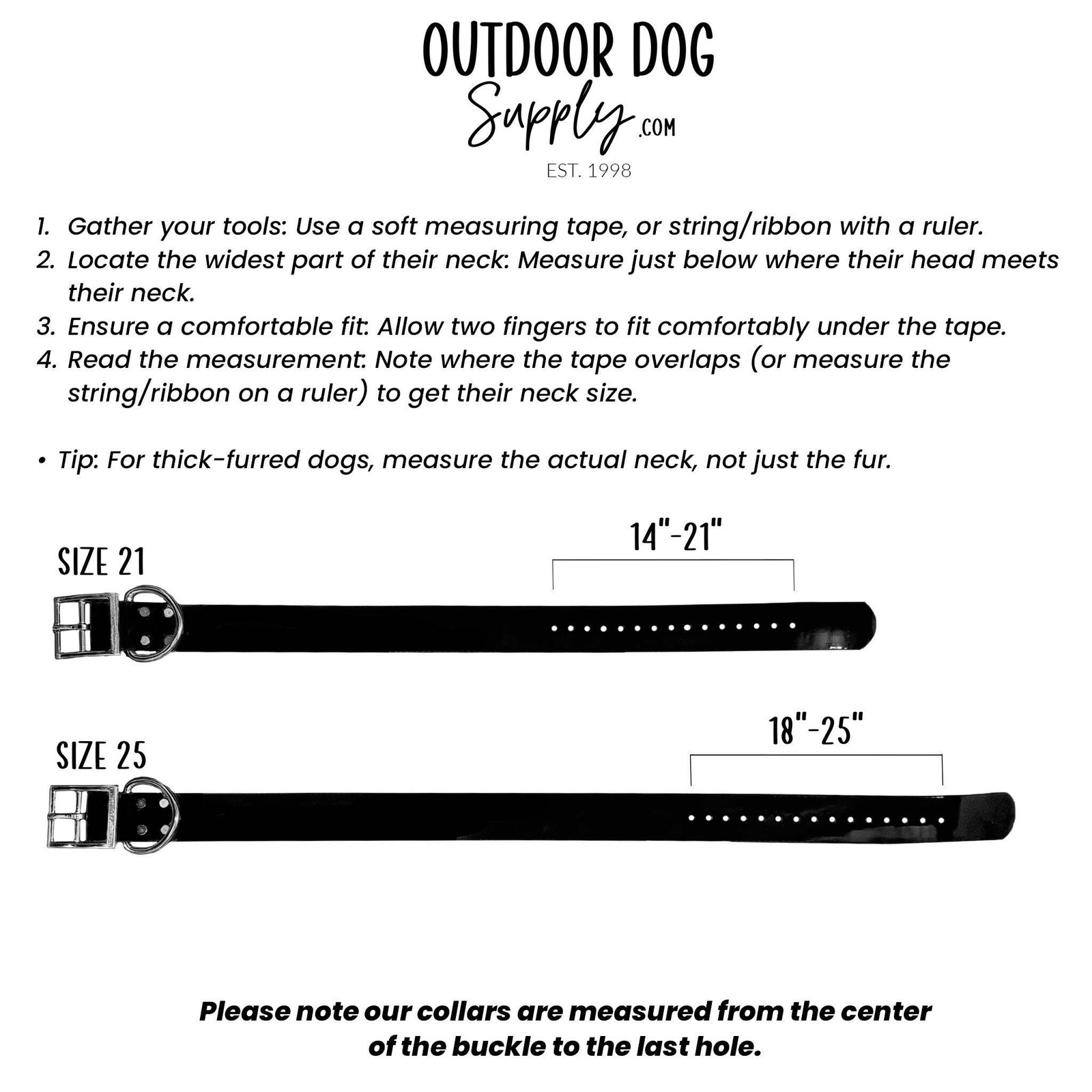 21″ Hunting Dog Name Collar Strap Heavy D Ring 1 1/2″ Custom ID Tag Plate