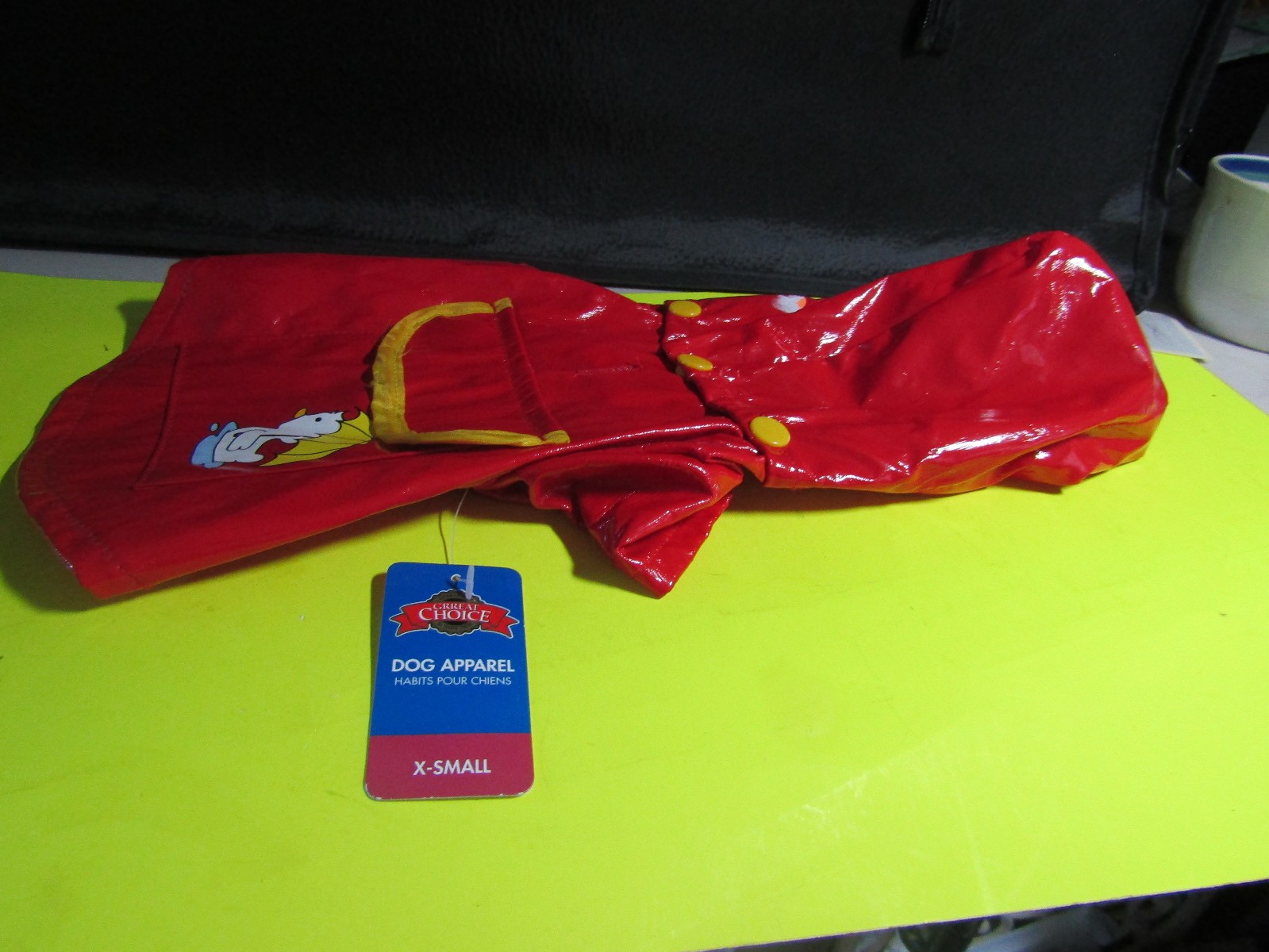 Chihuahua Rain Coat Xtra Small Grreat Choice Dog Apparel w Pocket Free Shipping