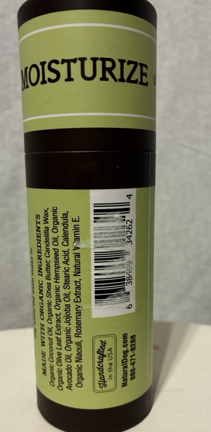 NEW Natural Dog Company 2 oz Skin Soother Stick Organic Healing Balm for Dogs