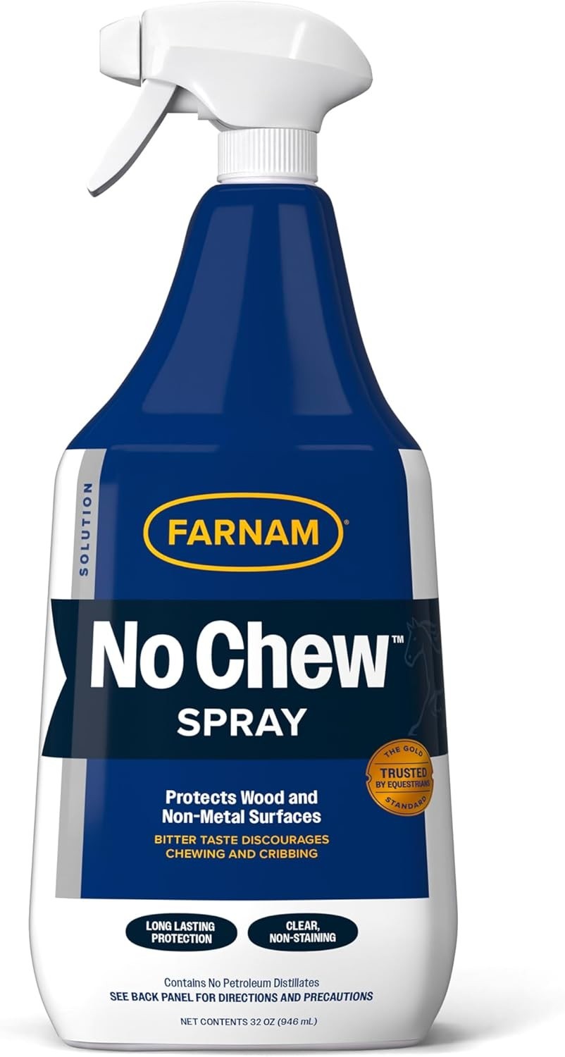 Bitter Tasting No Chew Spray – 32 Oz for Horses – Safe and Effective Protection