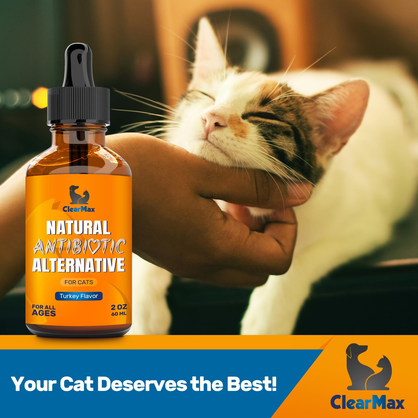 Antibiotics for Cats in Drops – Сat Respiratory 1 Pack x 2 Fl Oz, Turkey