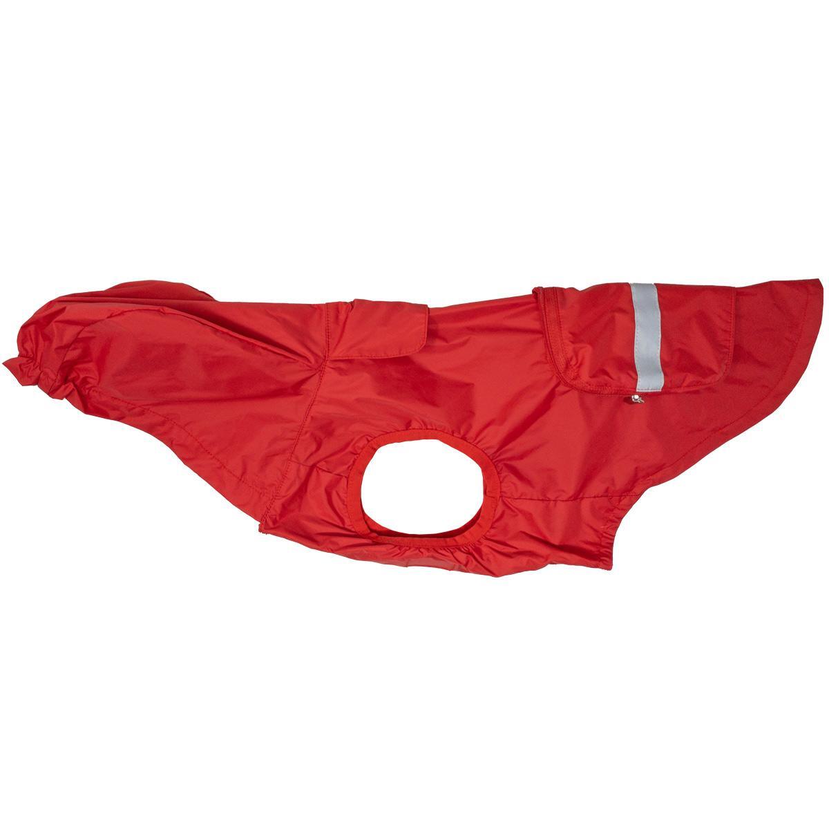 Dog Waterproof Raincoat packable Doggie Design – Red – Sizes XS-3XL