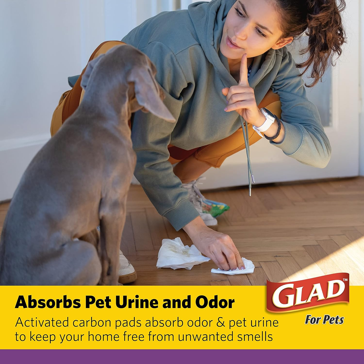 Glad Jumbo Charcoal Dog Training Pads 28X30 Inches 30 Count Extra Large