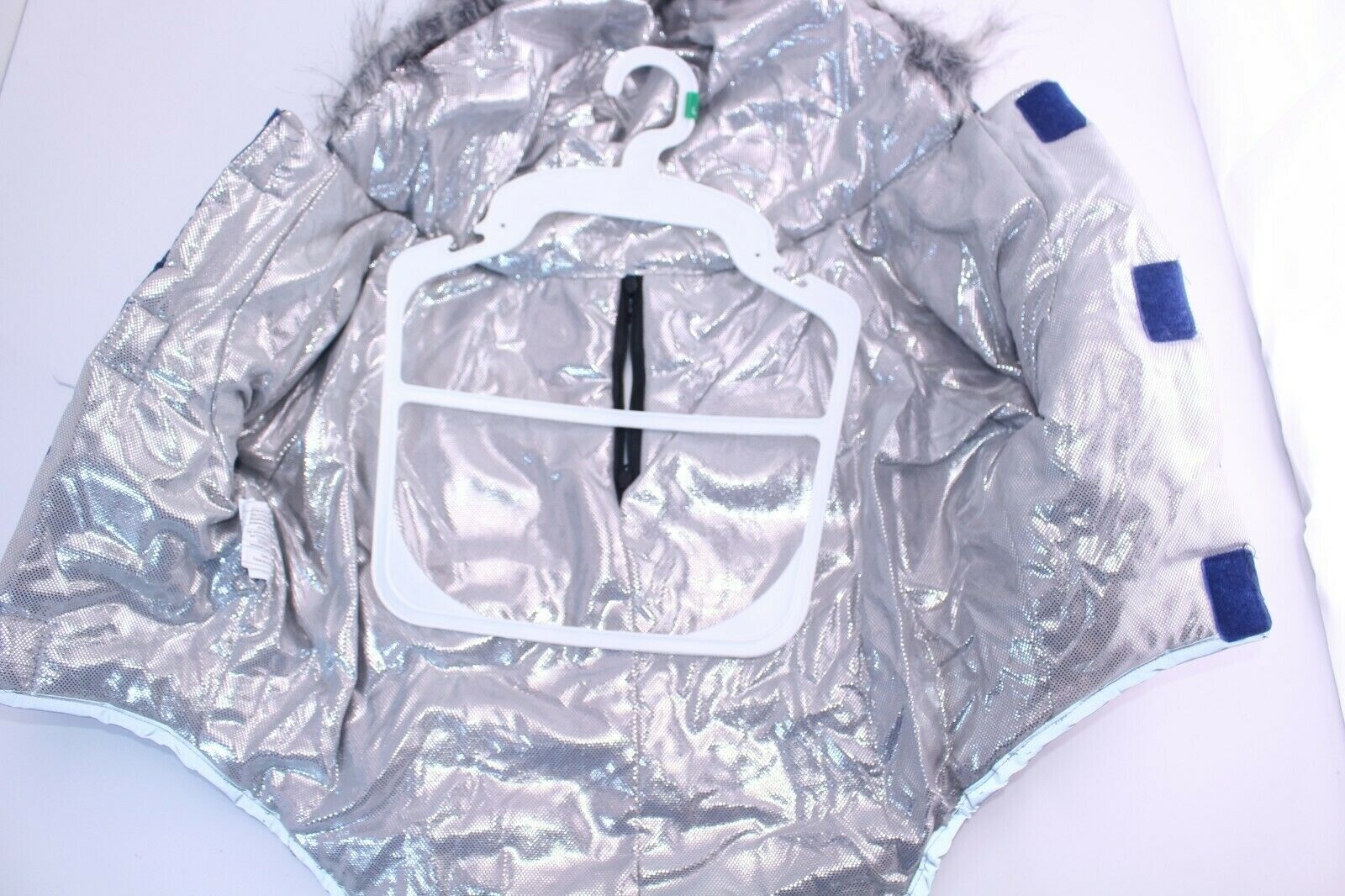 Top Paw Dogs Winter Coat Large Blue Ultra Reflective Waterproof Hooded