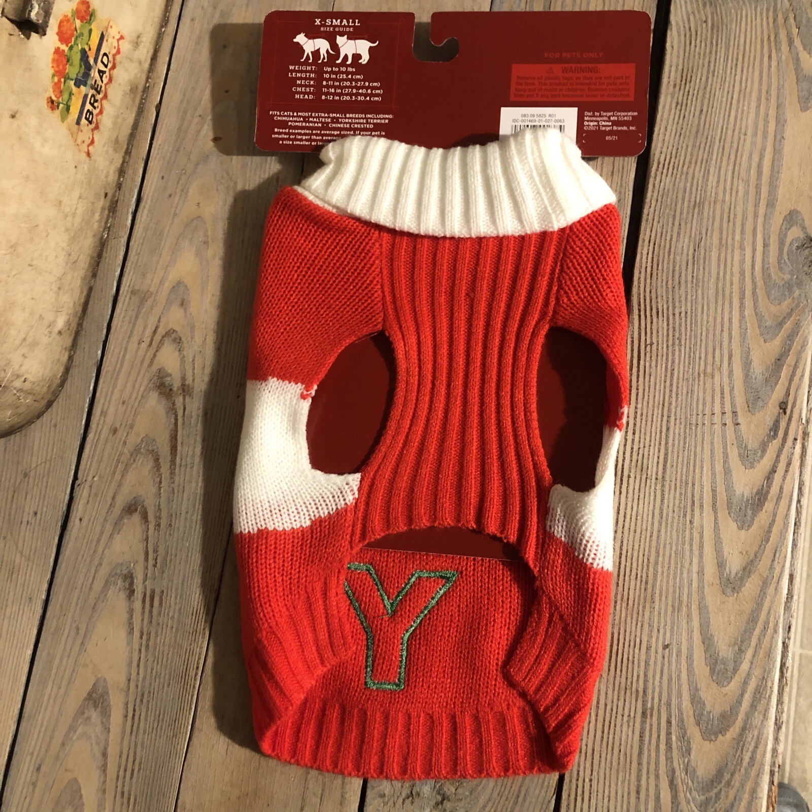 Wondershop Dog/Cat Pet Sweater Christmas Sequin Xtra Small Brand New Joy