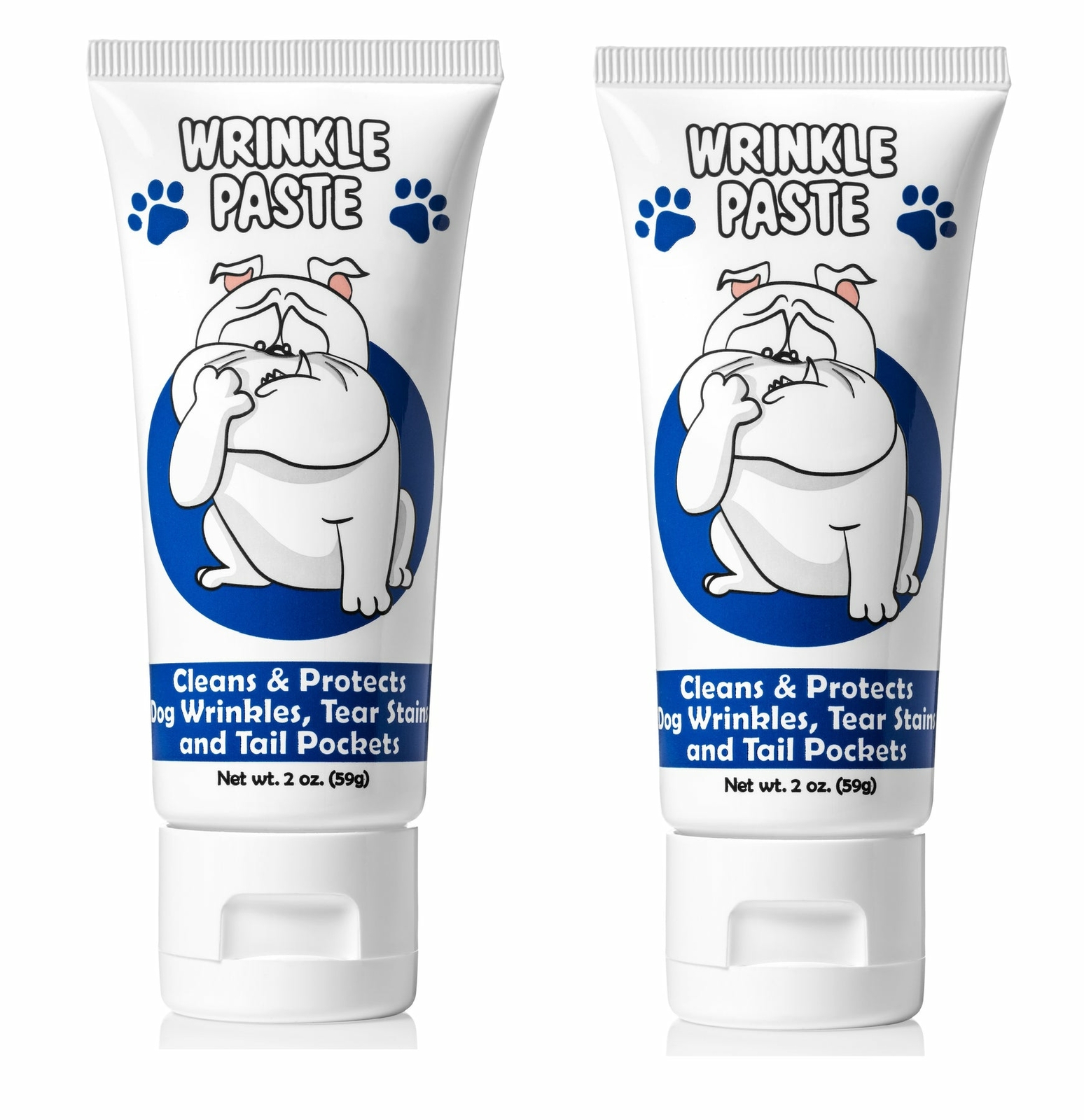 2 Pack of Squishface Wrinkle Paste for Dog Wrinkles, Tear Stains & Tail Pockets