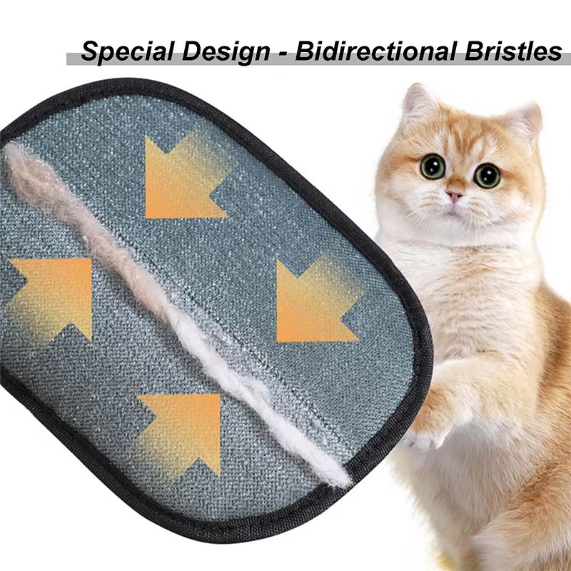 2-Pack Glove Cat Grooming Gloves Cat Hair Remover 2025 New Pet Dog Hair Remover