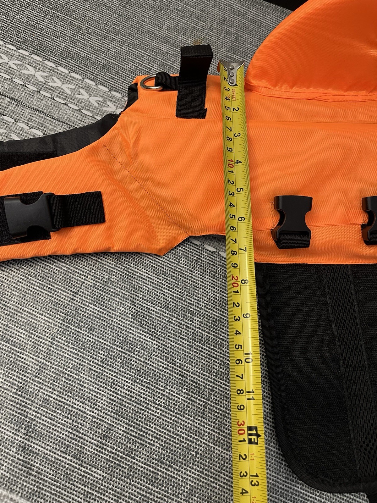 Dog Cat Life Jacket Swimming Safety Vest Pull Handle High Visibility Medium Ne