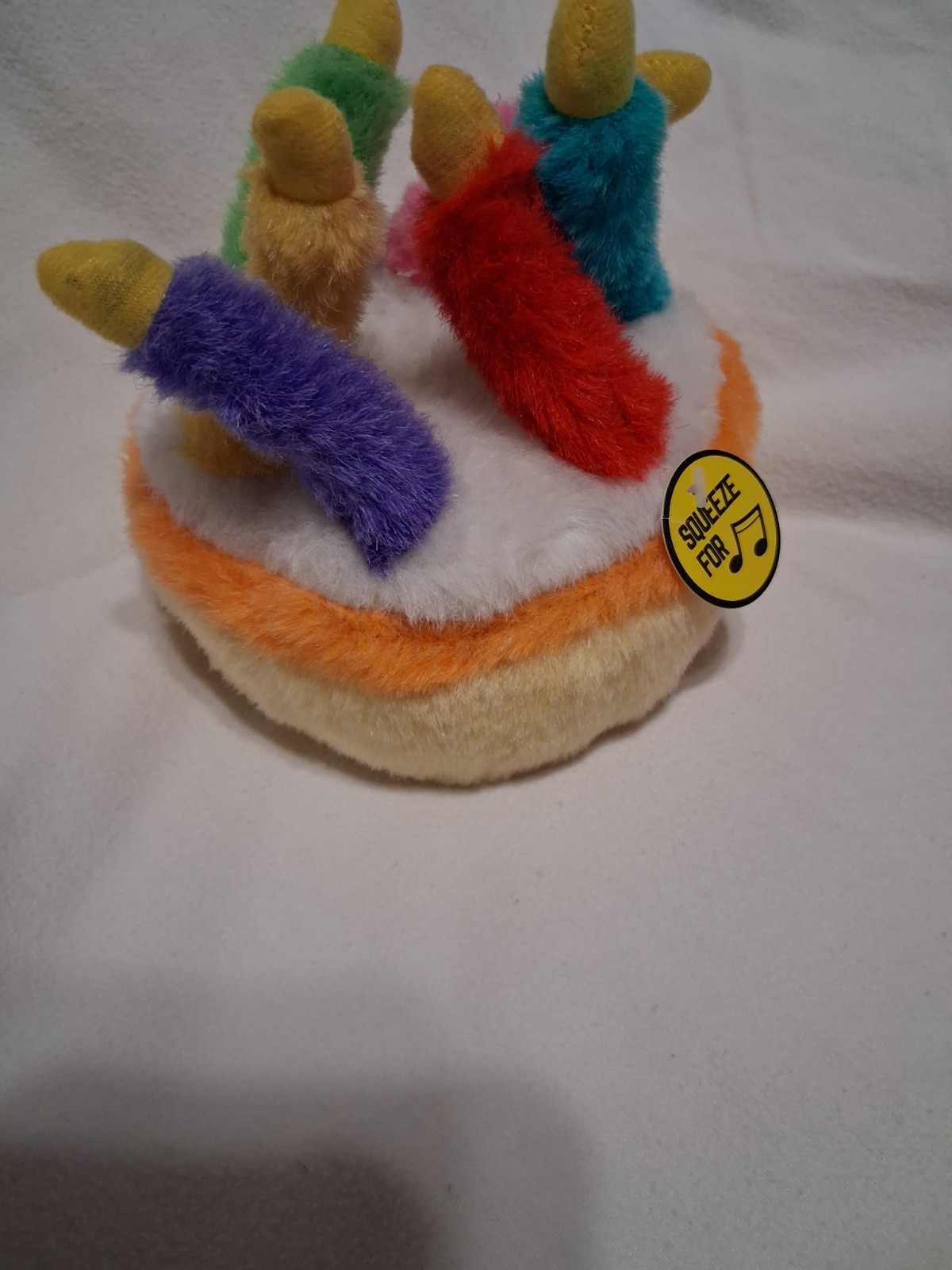 Multipet Birthday Cake Plush Dog Sound Toy Plays – HAPPY BIRTHDAY – Music Song