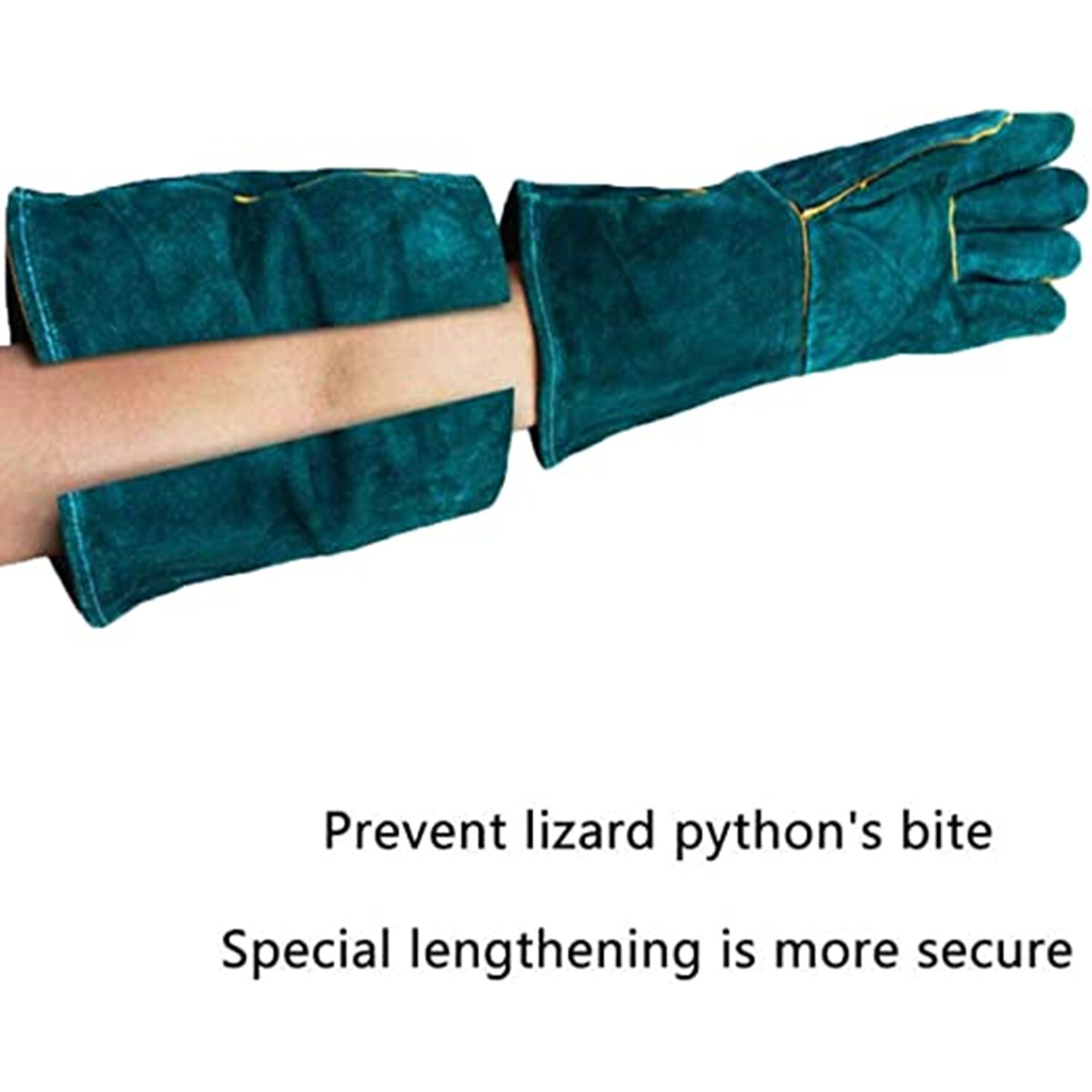 Animal Handling Gloves Leather Sleeve Bite Proof Dog Cat Bird Reptile Protection