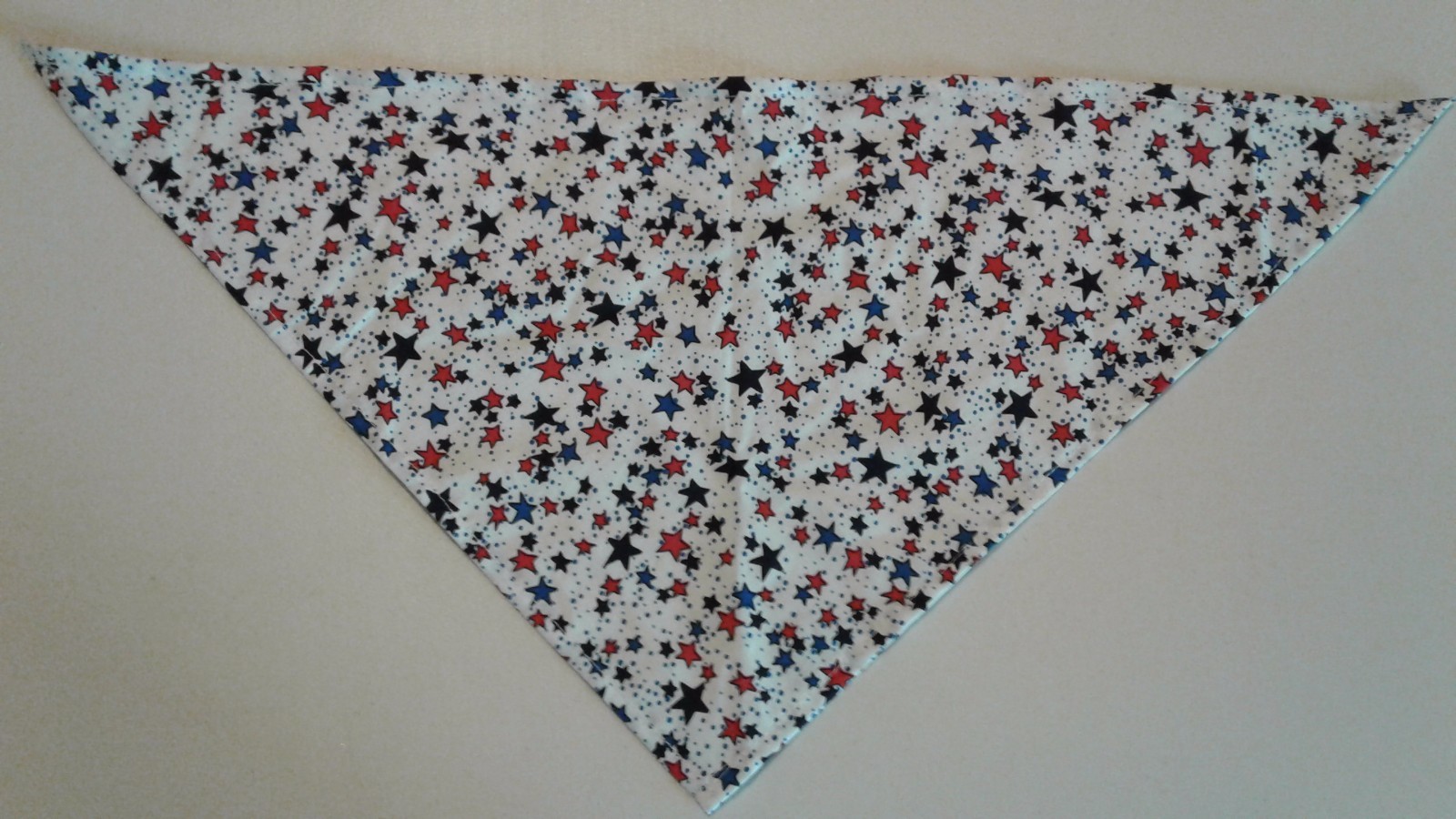 Dog Bandana/Scarf, Patriotic, Stars, Red, White, Blue, XS, S, M, L