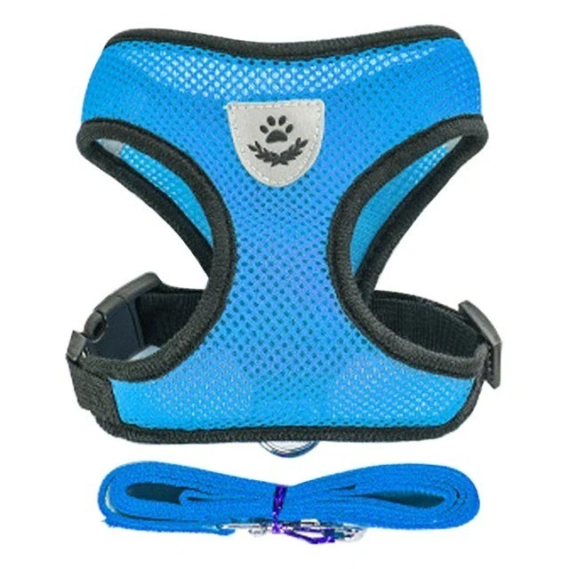 Cat Dog Pet Harness Adjustable Control Vest Dogs Reflective S, M, L, Leash