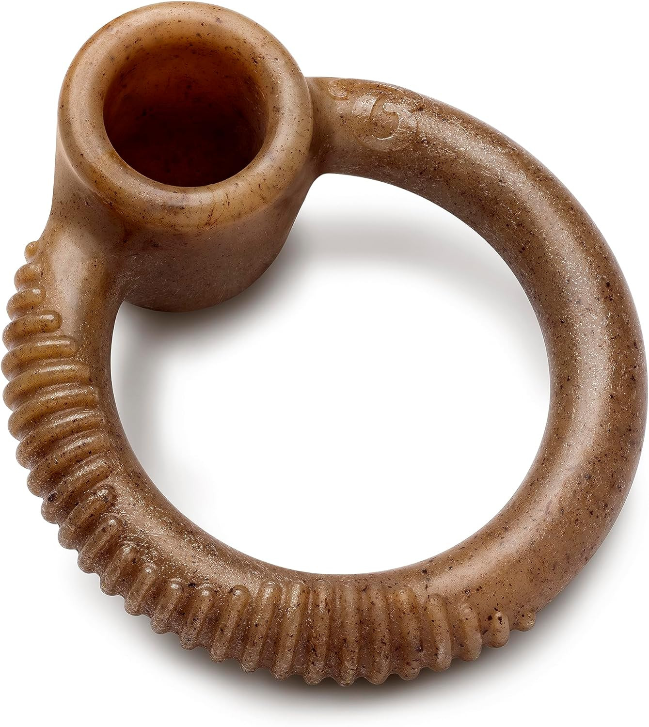 Benebone Ring Durable Dog Chew Toy for Aggressive Chewers, Real Bacon, Made in U