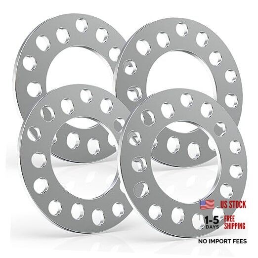Wheel Spacers, 1/2″ 12mm Thick 5 Lug-M12-98/100/108/110/112/114.3/115-4 Pieces