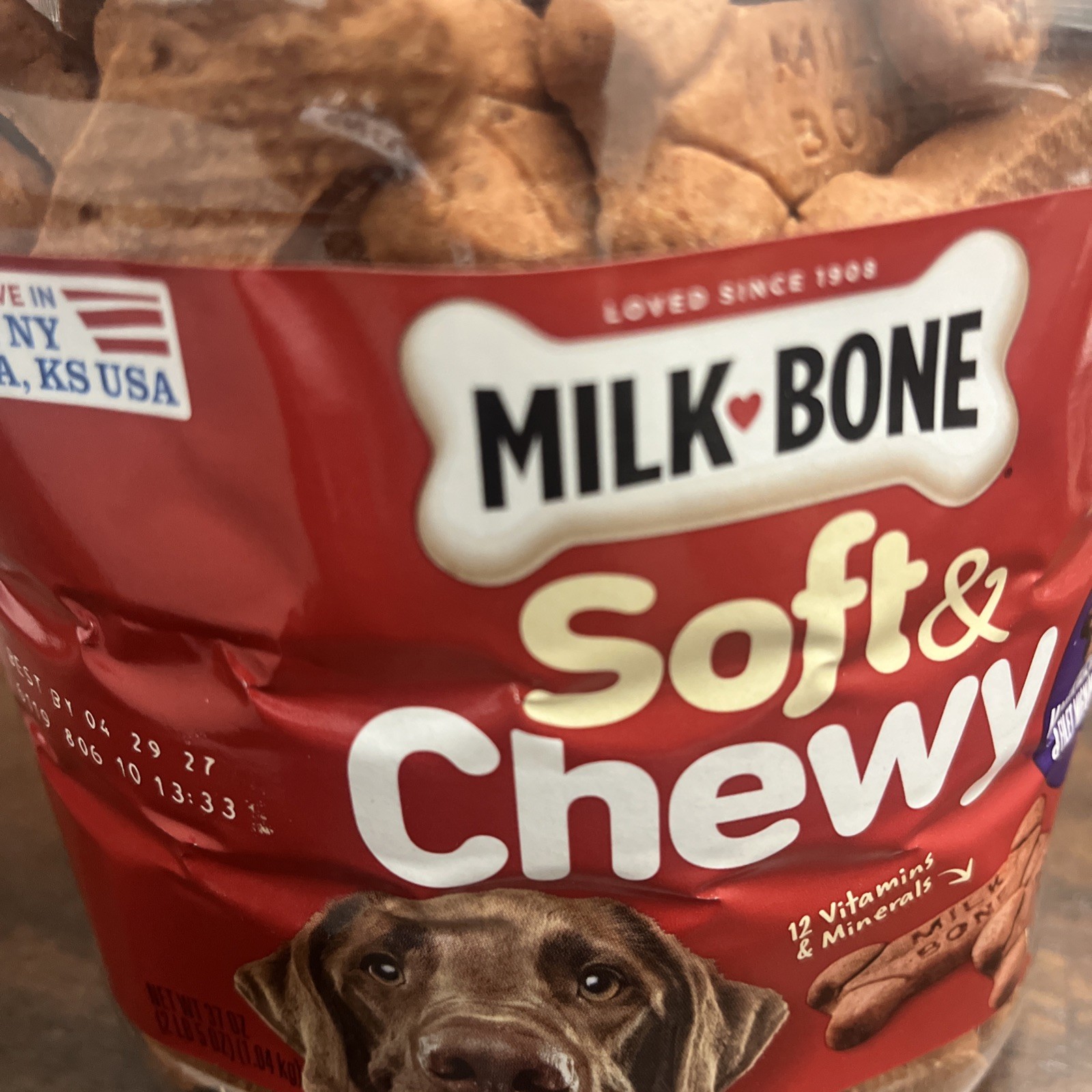 Milk-Bone Soft and Chewy Beef and Filet Mignon Recipe Dog Treats 37oz,