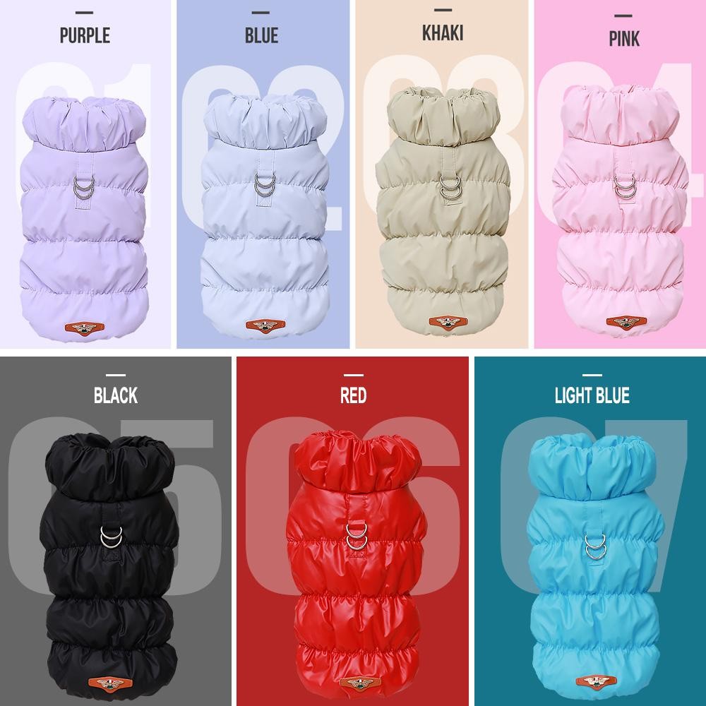 SoftWarmWinterDogCoatPaddedJacketForSmallMediumDogsChihuahuaFrenchBulldogPoodle