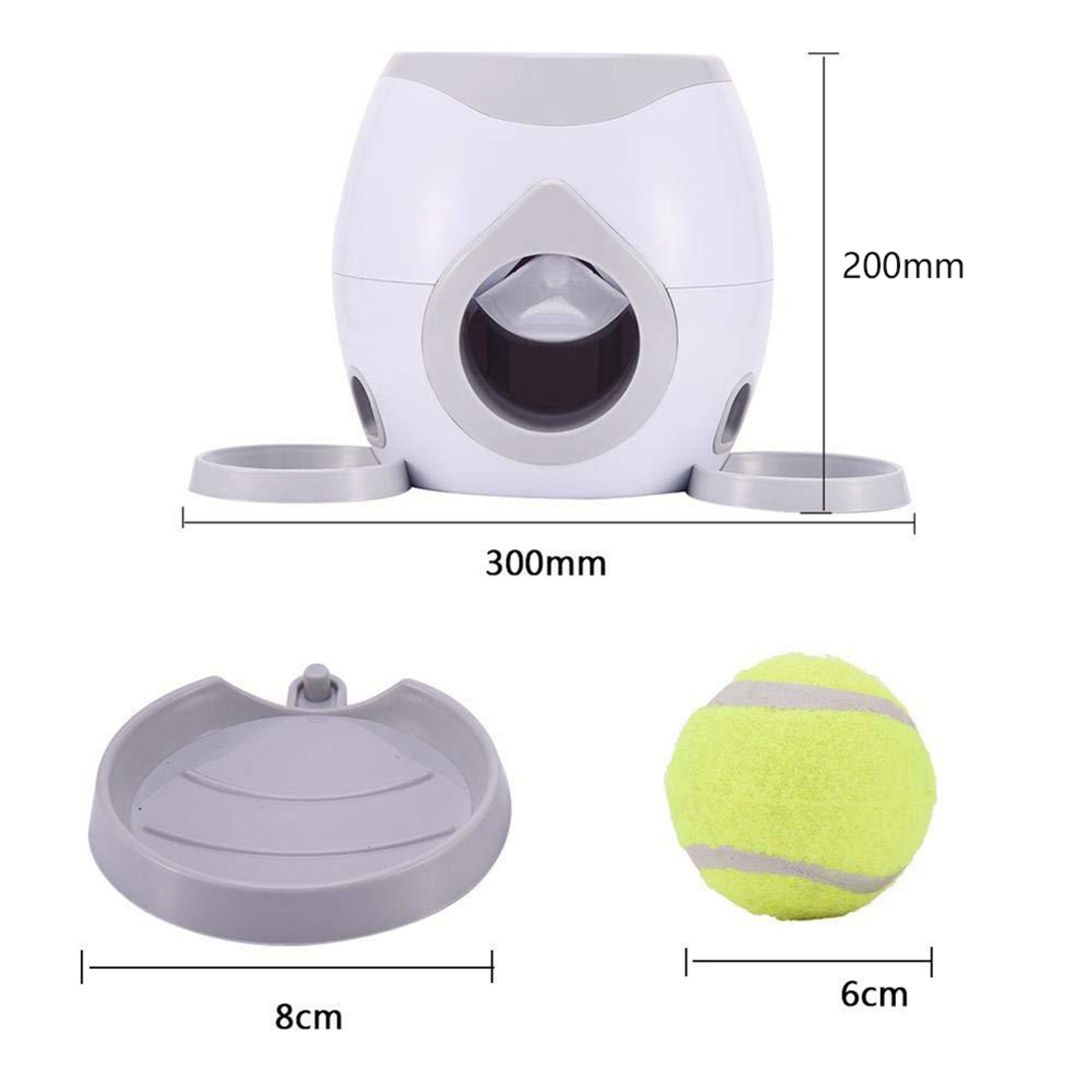 Automatic Dog Tennis Ball Launcher Interactive Fetch Training Machine