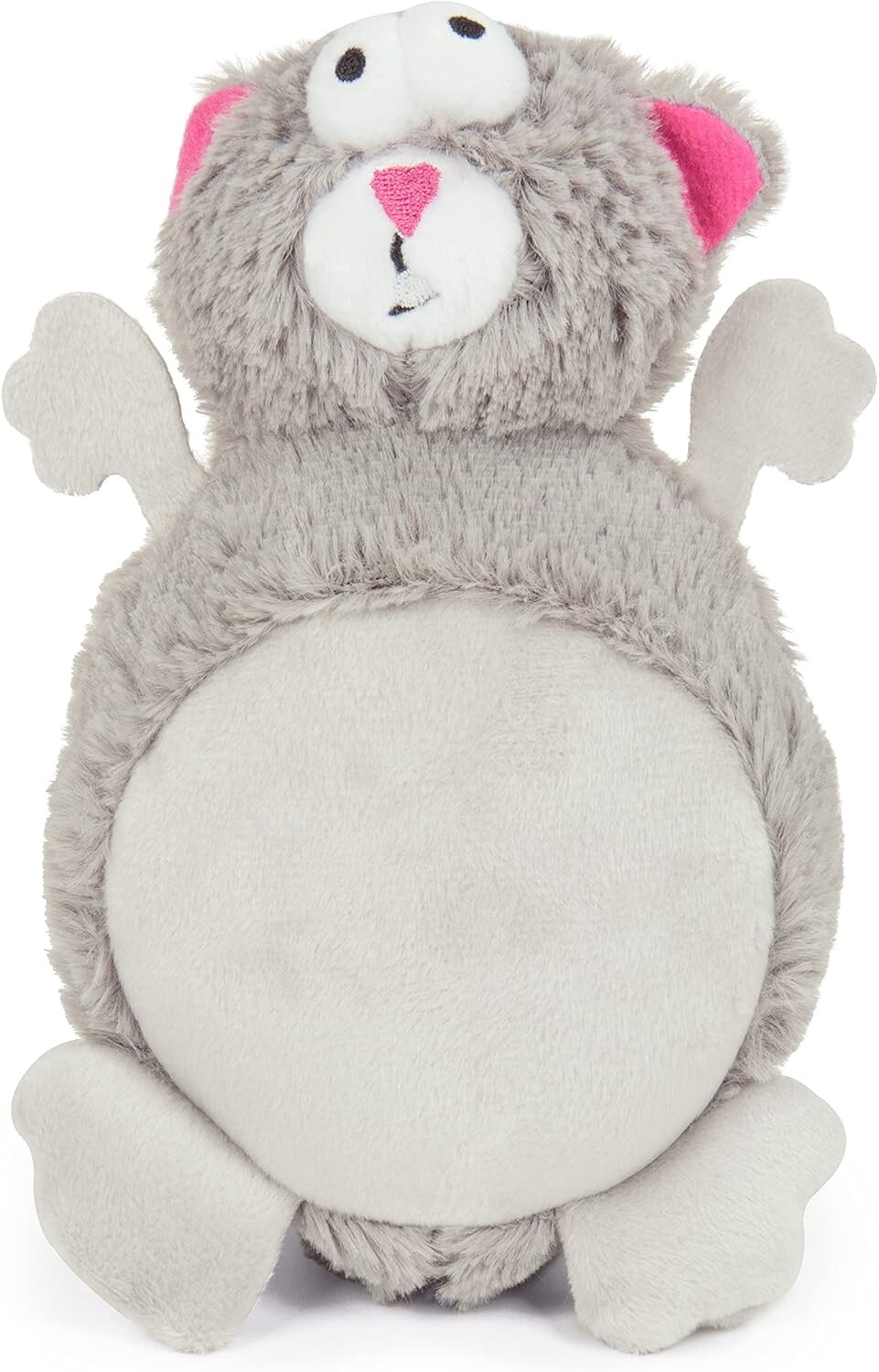 goDog Action Plush Squirrel Animated Squeaky Dog Toy, Chew Guard Technology-Grey