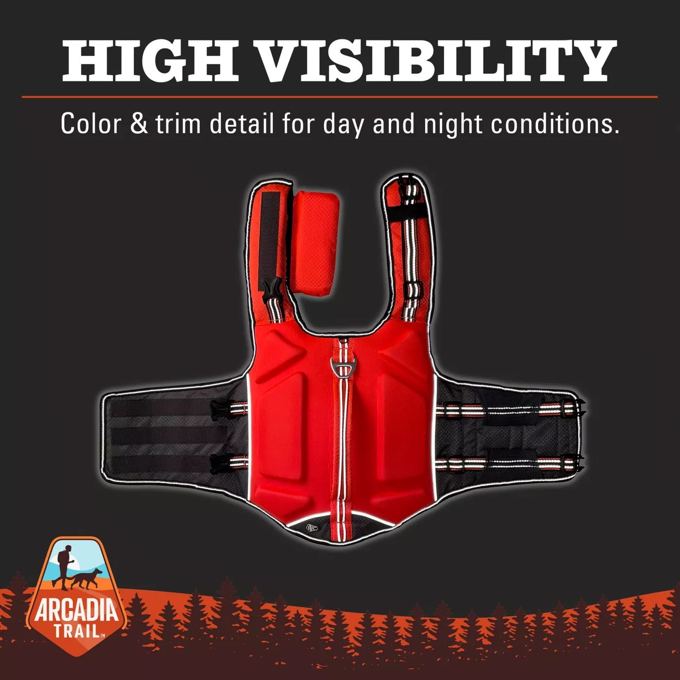 Arcadia Trail™ High Visibility Dog Life Jacket Medium