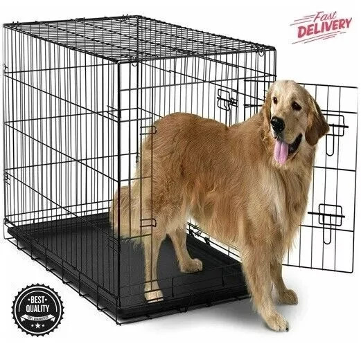 Extra Large Dog Crate Kennel XXL XL Huge Folding Pet Wire Cage Giant Breed Size