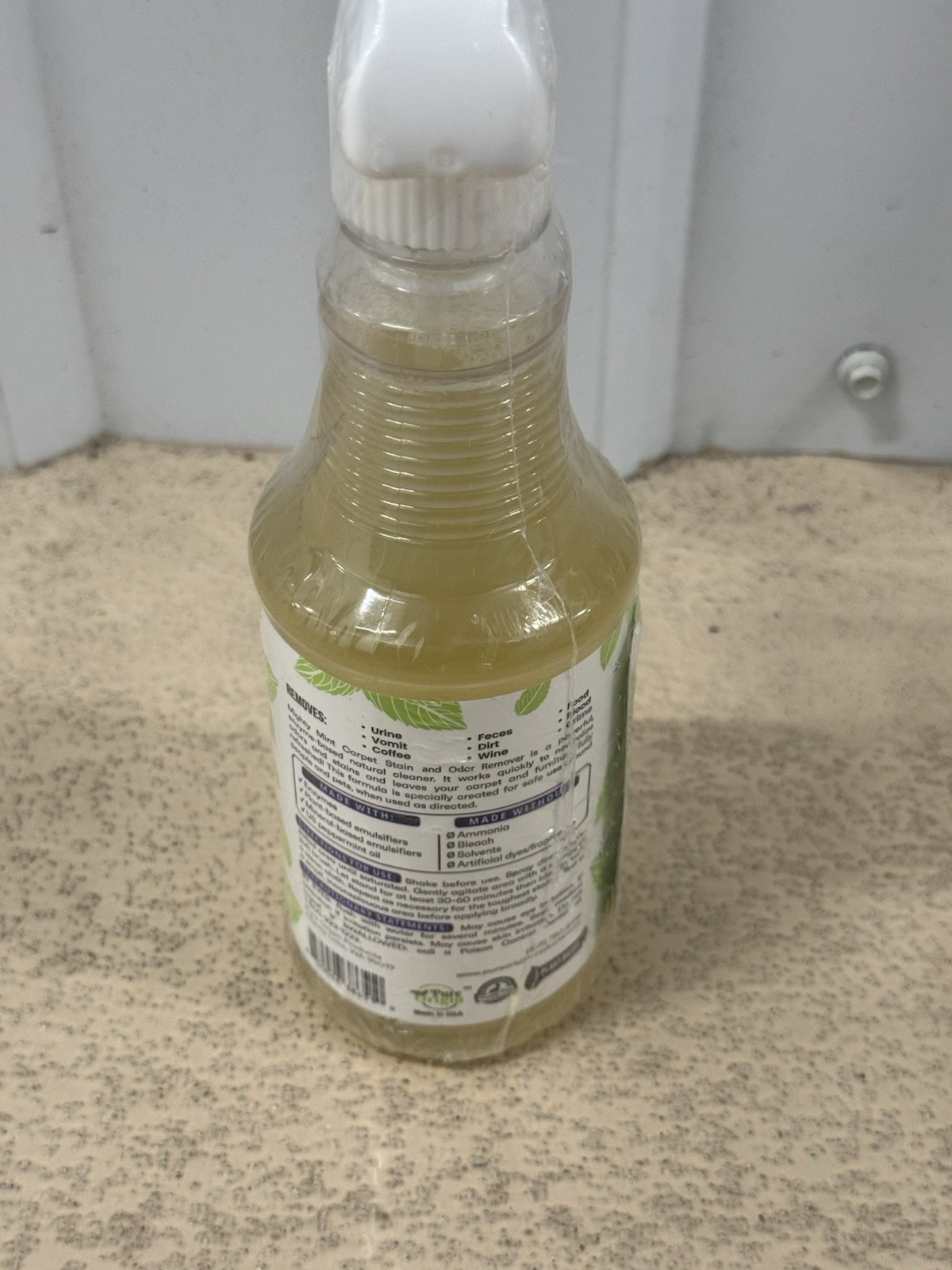 Mighty Mint Stain & Odor Remover, Natural 16 Fl Oz (Pack of 1),