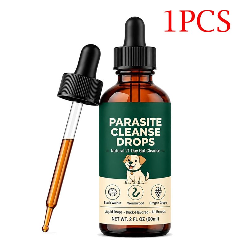 3 Pack Parasite Cleanse Drop Six Natural Herbal Actives Applicable to All Dogs