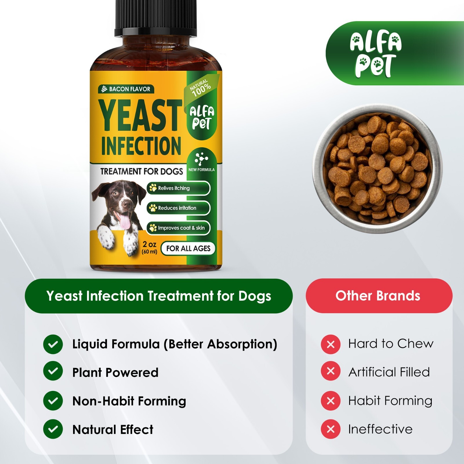 Natural Yeast Infection Treatment for Dogs | Itchy Skin & Ear Relief