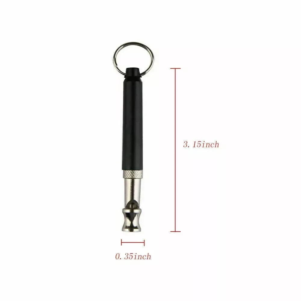 4Pcs Dog Training WHISTLE UltraSonic Obedience Stop Barking Pet Sound PitchBlack