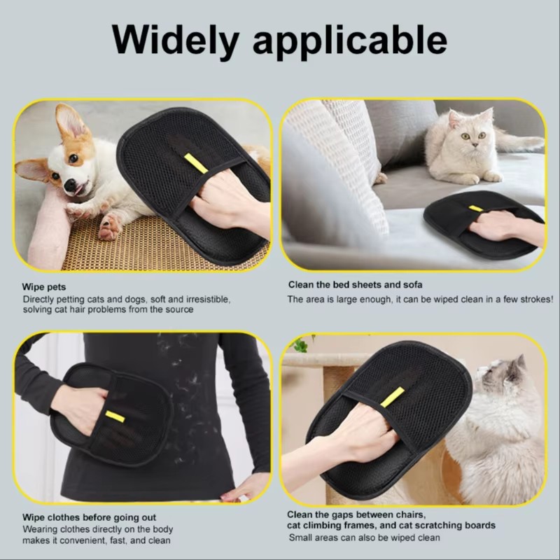 2025 New Pet Glove Cat Grooming Gloves Cat Hair Remover Pet Dog Hair Remover HOT