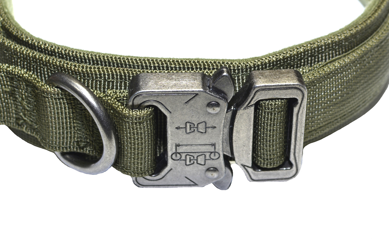 Dog Leash Collar Heavy Duty K9 Tactical Training Pet Metal Buckle Kit Set M L XL