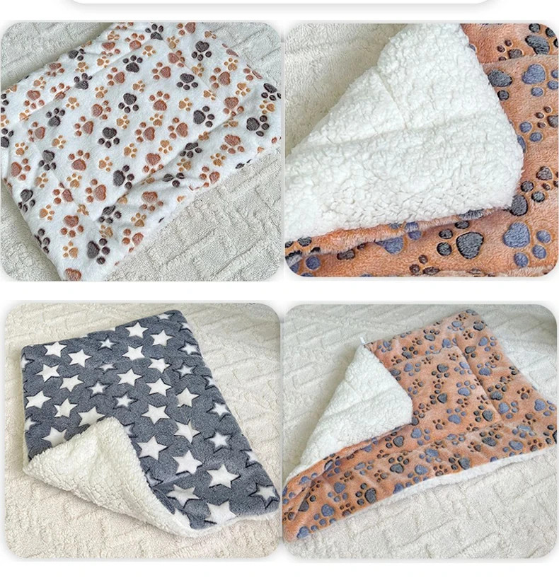 Flannel Pet Sleeping Mat Dog Bed Cat Litter Puppy Bed Dog Sofa Lovely Mattress