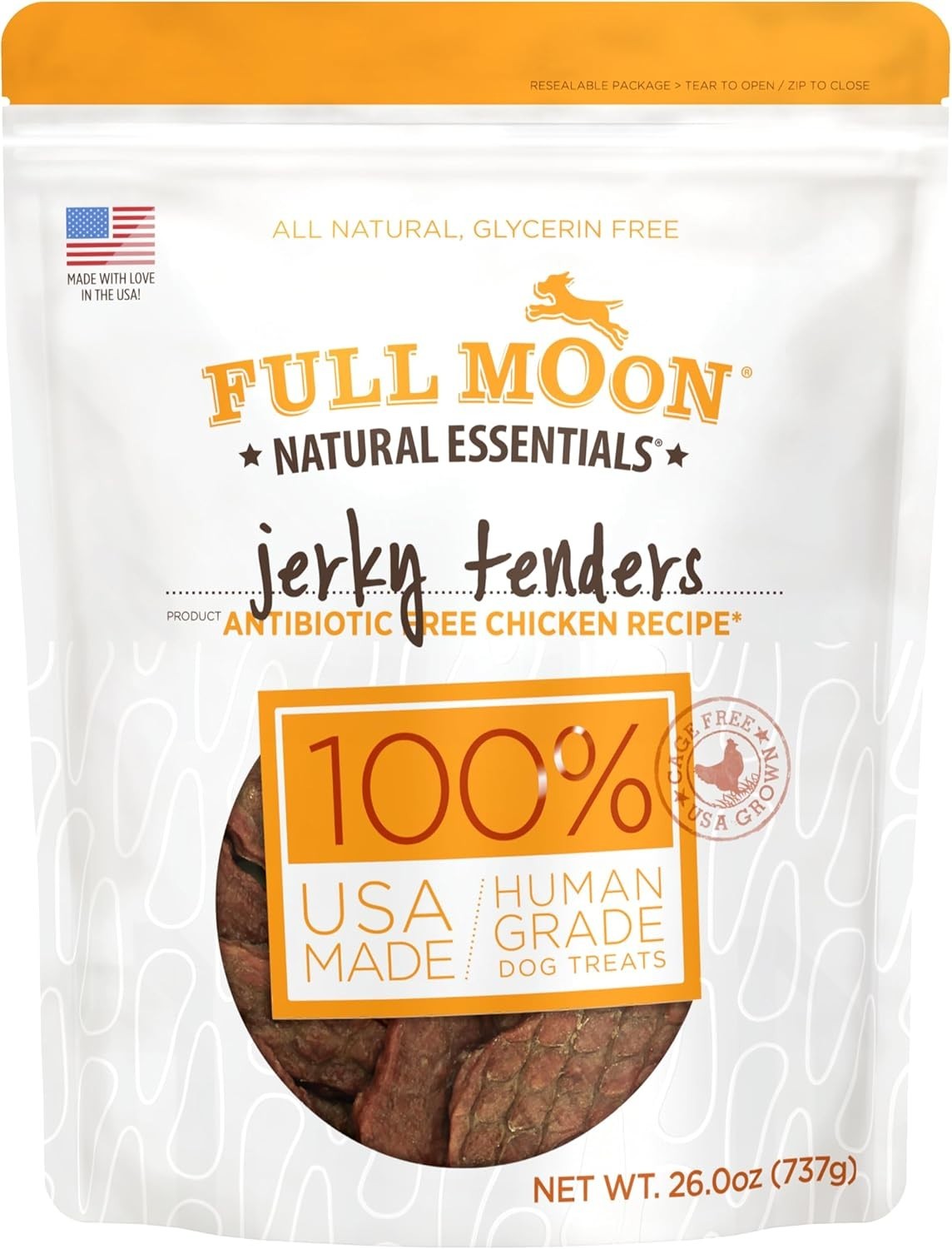 Full Moon Chicken Jerky Tenders Healthy All Natural Dog Treats Human Grade Made