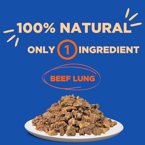 PAWW CHEW Beef Lung Dog Treats – 100% Natural, Single Ingredient, (1 Pound) Made