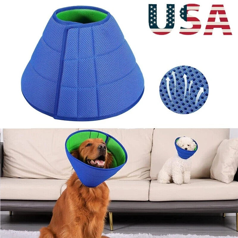 Pet Protective Collar Dog Cat Neck Cone Recovery Cone Collar Size S,M,L,XL